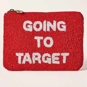 Kate Spade Red Beaded Clutch NWT